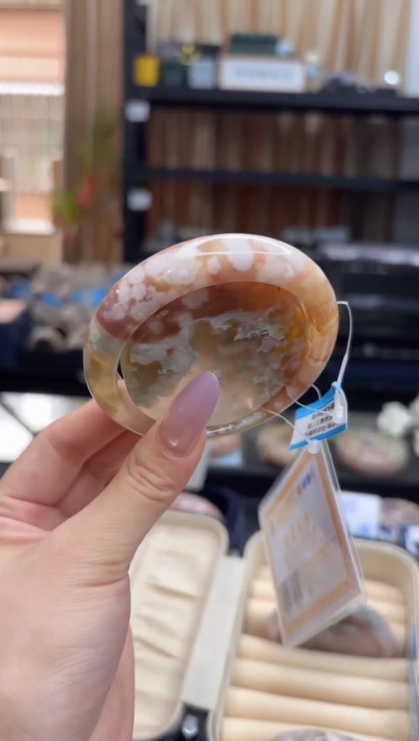 未镶嵌手镯石英质玉A65(57圈赠送镯心)