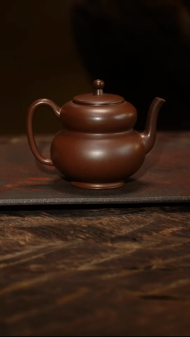 紫砂茶叶罐紫泥葫芦