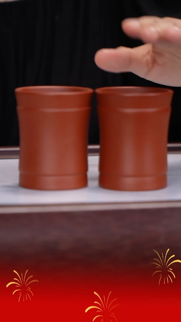 茶壶紫砂紫砂朱泥对杯