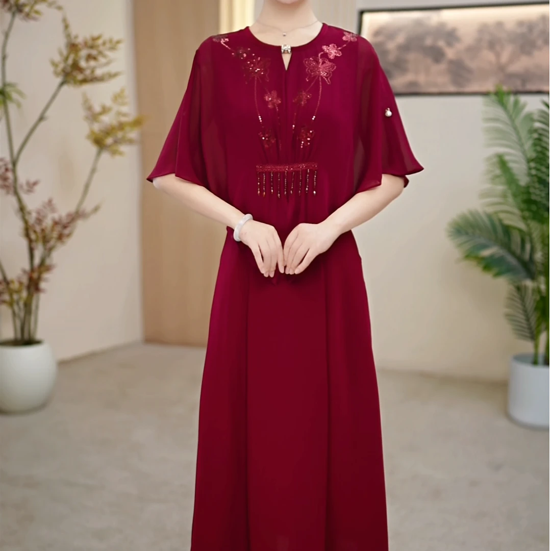 【宸锦女装】X2588夏季新款连衣裙超显瘦气质高端收腰气质时尚洋气