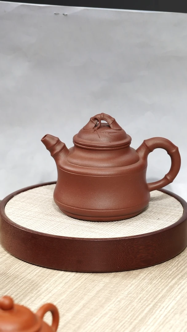 【闪购商品】紫砂茶壶底槽清竹鼎壶