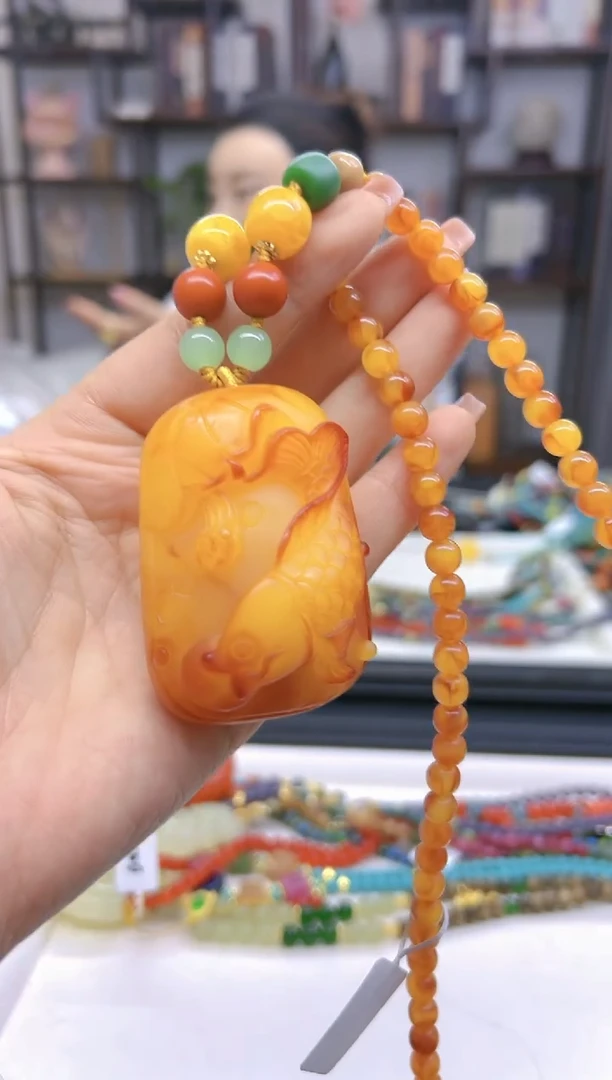 【闪购商品】蜜蜡毛衣链未镶嵌M178