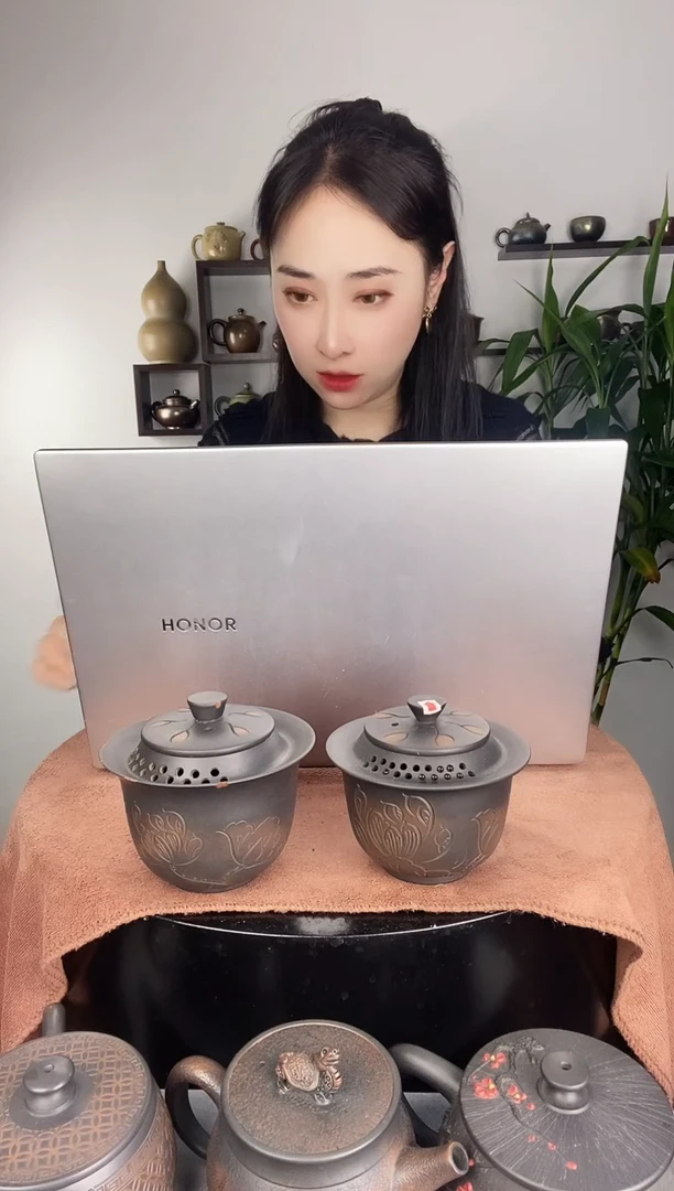 【闪购商品】壶建水紫陶荷花手抓220+260cc