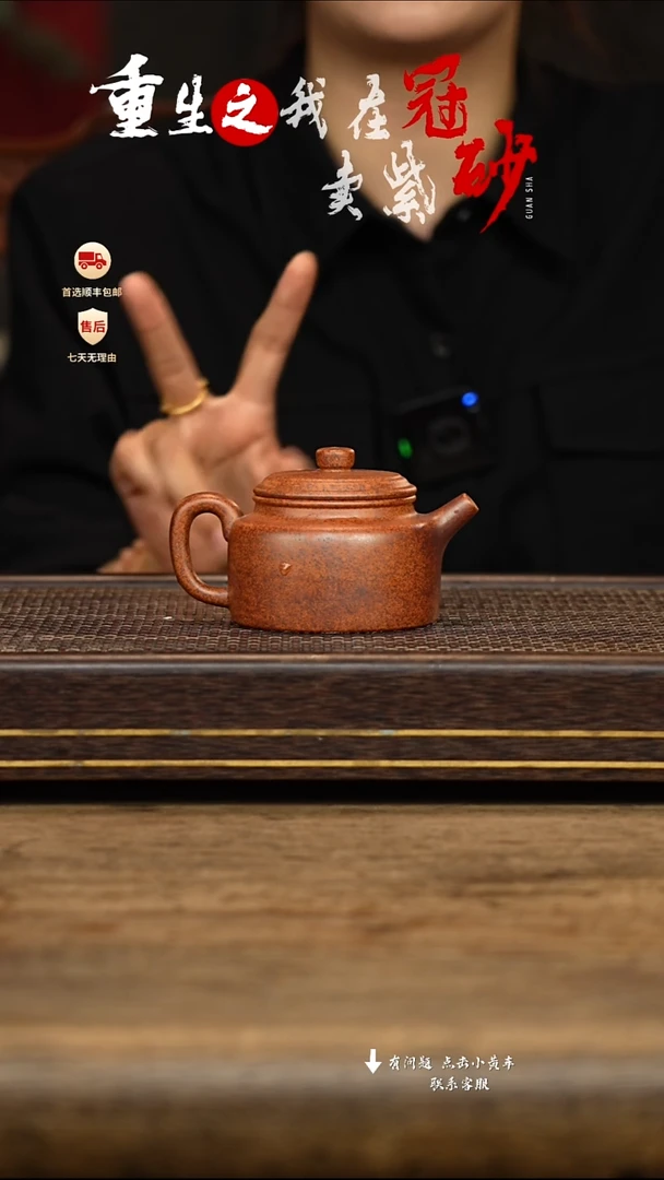 茶壶紫砂冠砂茶器62