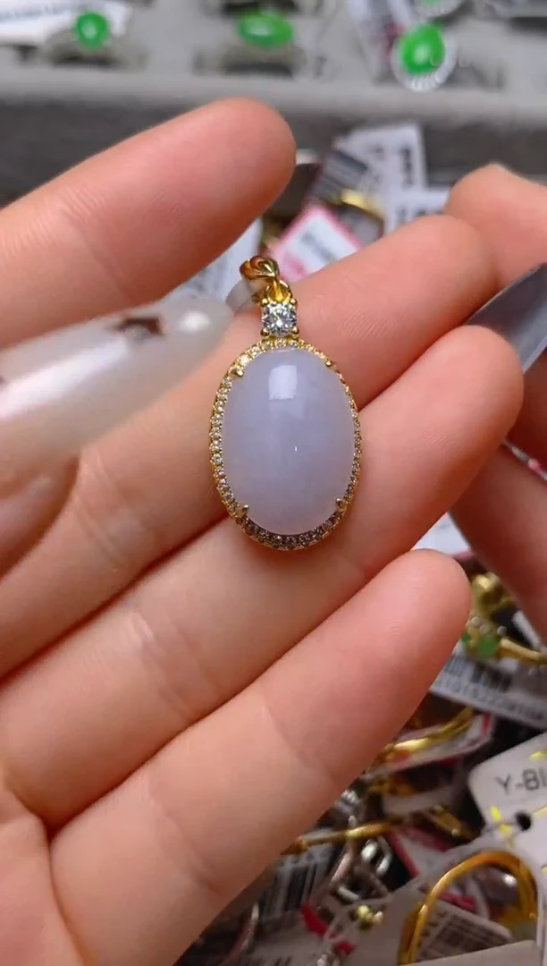 银S925镶嵌戒指翡翠 百内无证书