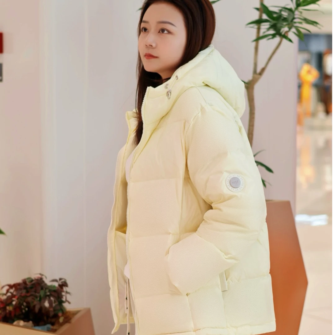 【工厂直销】2025新款三防免洗连帽常规款男女同款羽绒服外套
