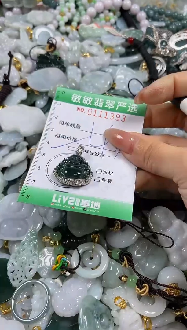 【闪购商品】翡翠颈饰未镶嵌闪购0111393多样性发其一