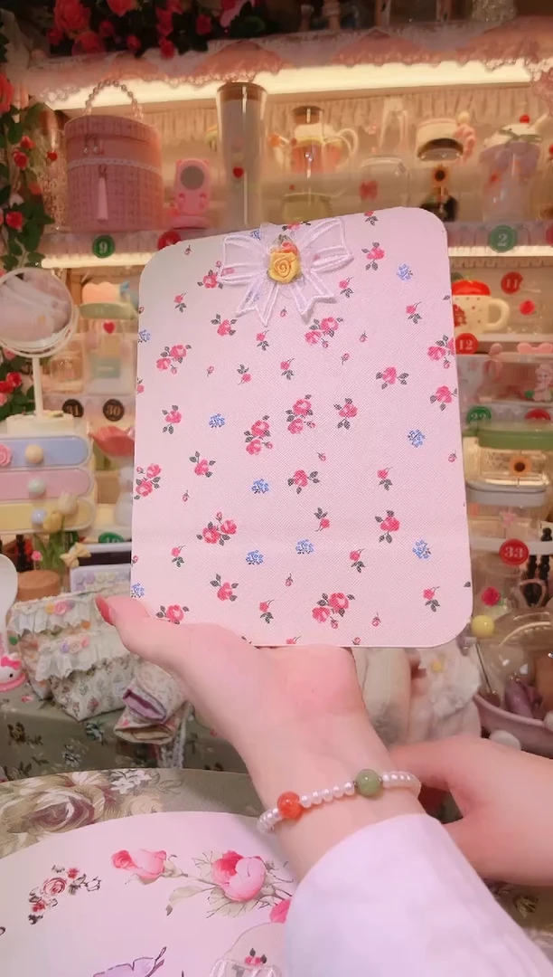 玫瑰花折叠镜中——手工制作品质好！