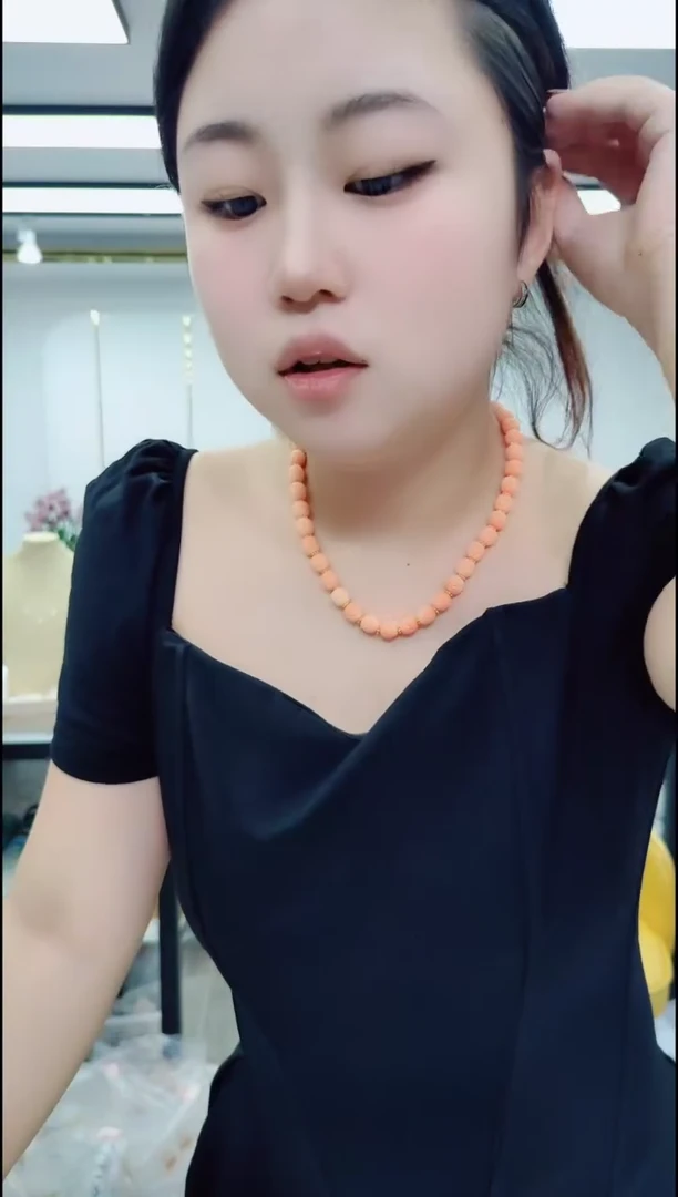 树脂制品0659粉色项链