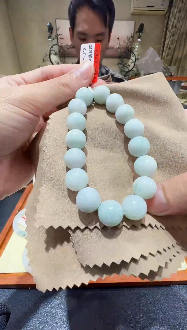 未镶嵌手串翡翠-纯天然缅甸A货翡翠手串-13mm福利手串
