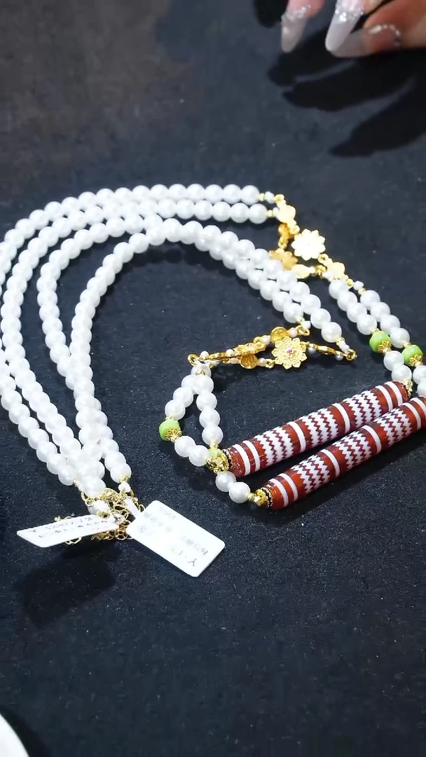 未镶嵌玛瑙/玉髓珠宝奇石西亚天珠项链设计款/多样性发其一