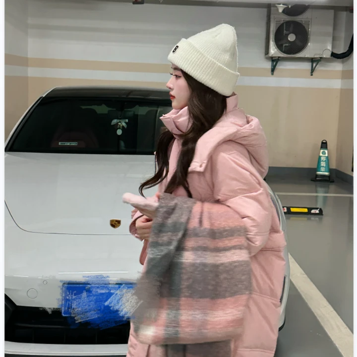 子芸定制短款简单百搭连帽宽松加厚保暖冬季羽绒服预D2YRF6573