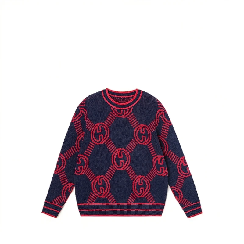 【七七私服】（交错时空）2025气质百搭设计重工针织长袖T恤男女款