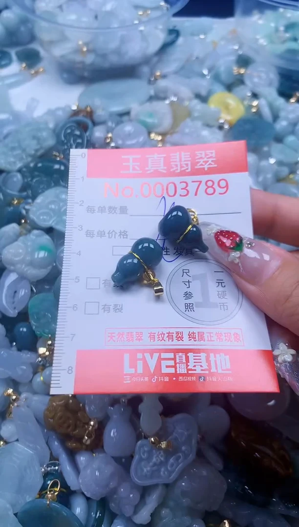 翡翠未镶嵌吊坠(不含链)3789