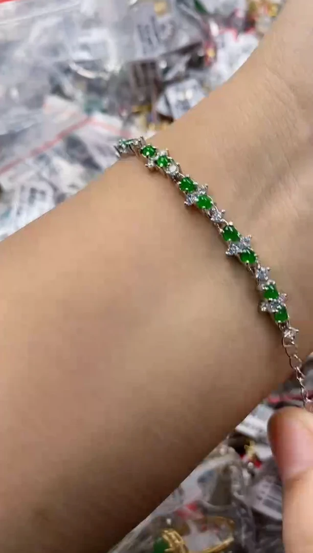 银S925镶嵌戒指翡翠2222    1