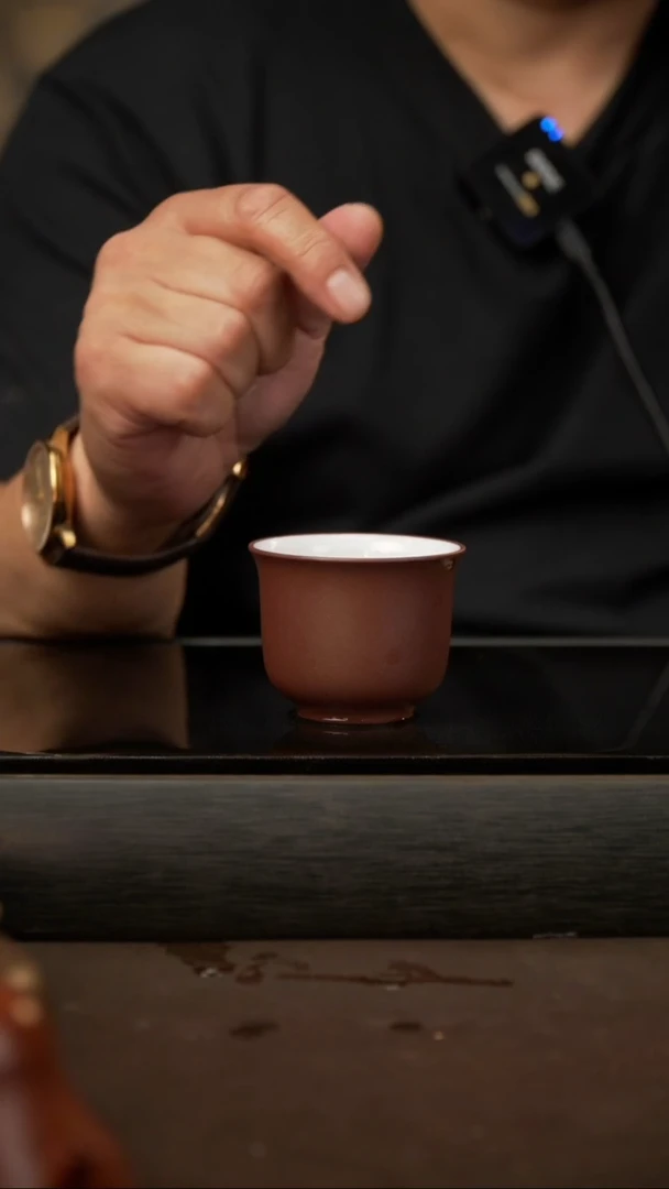 茶壶紫砂01，白釉紫泥杯，80cc