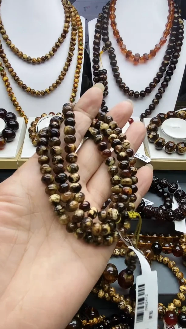 【闪购商品】琥珀颈饰未镶嵌7琥珀