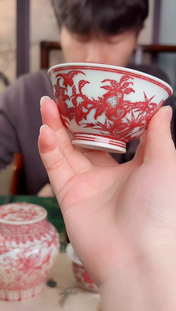 瓷片景德镇毛仔柴窑杯