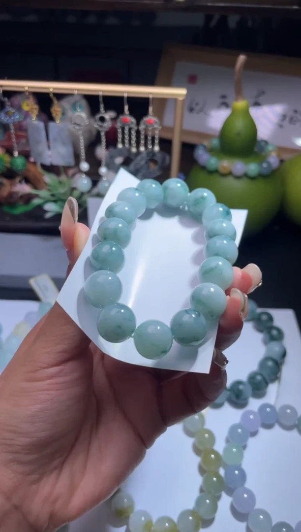 未镶嵌定制翡翠青*?缅甸翡翠A货14