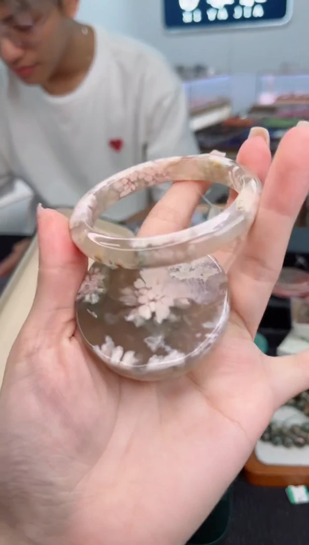 石英质玉手镯未镶嵌56圈口（赠品镯心）3526892