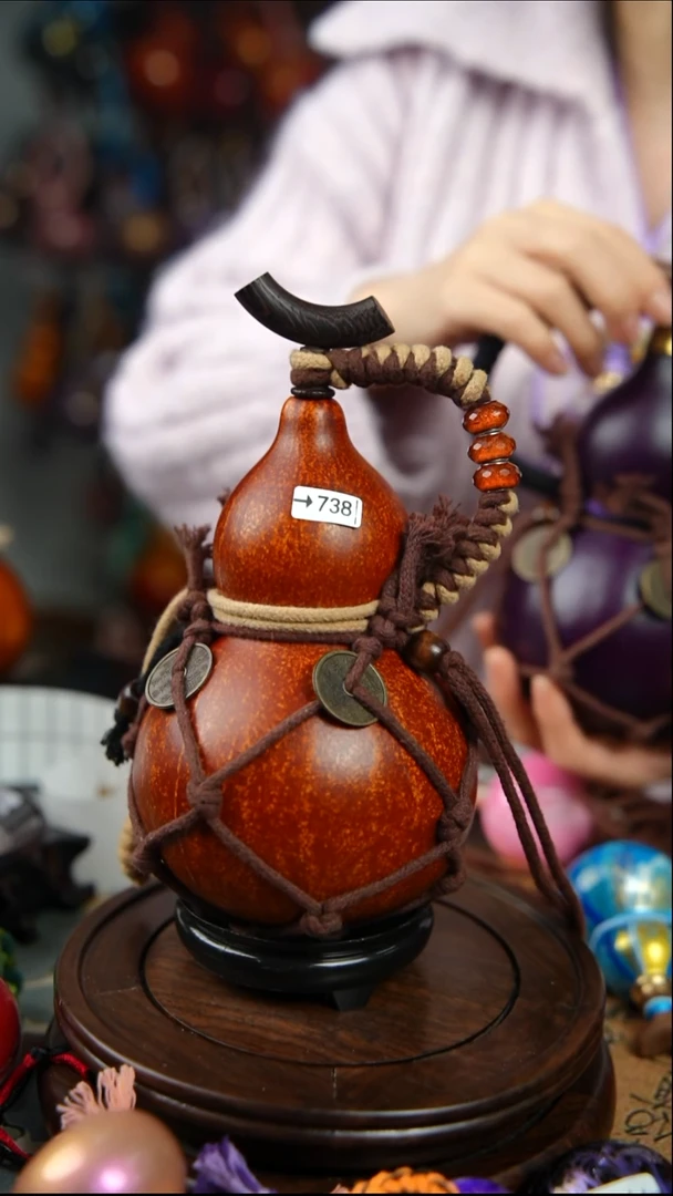738号500ml左右非遗大漆酒葫芦