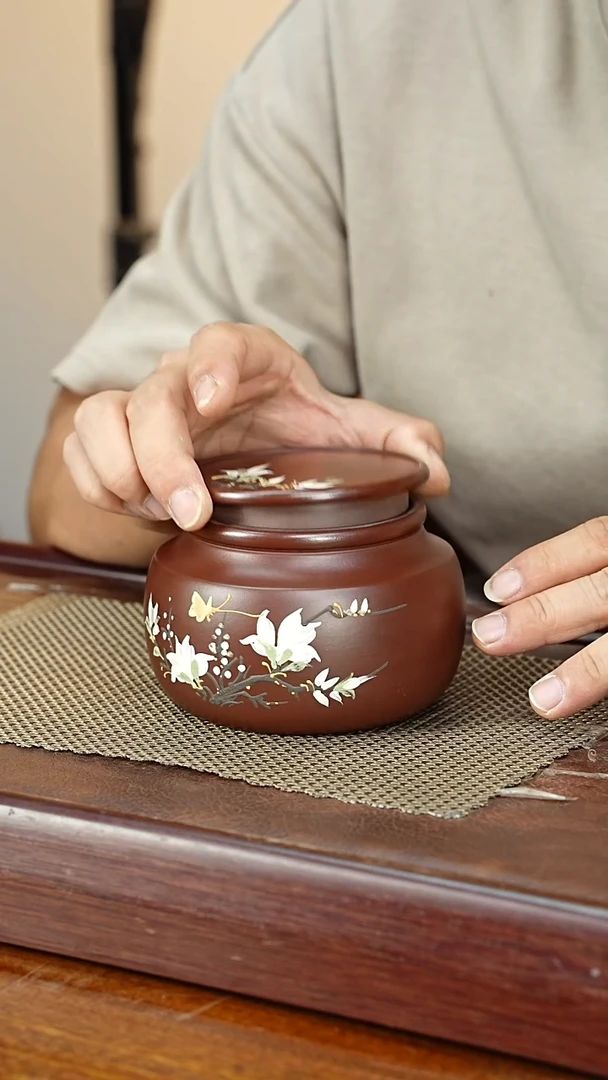 宜兴原矿紫砂茶叶罐