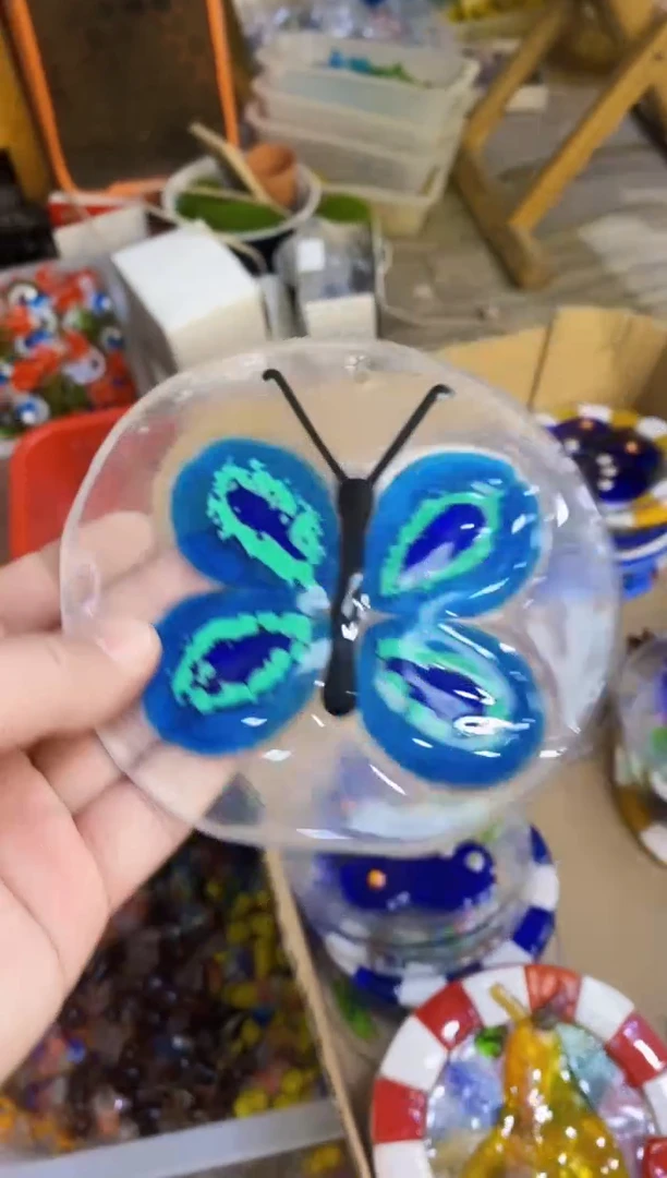 【闪购商品】琉璃手工艺品蝴蝶片片