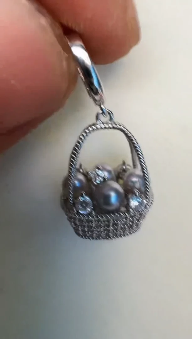 海水珍珠银S925镶嵌颈饰吊坠