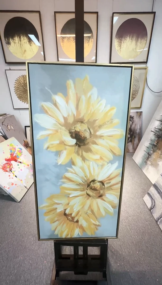 168现代艺术油画装饰画50cm*100cm