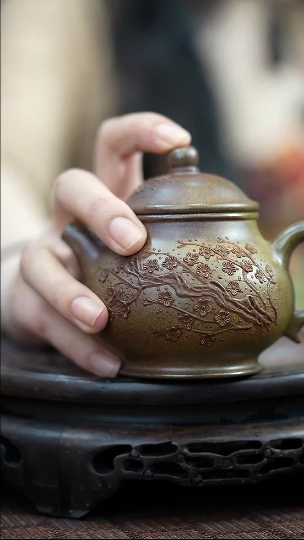 茶壶紫砂宜兴紫砂岁颐传砂原矿全手31