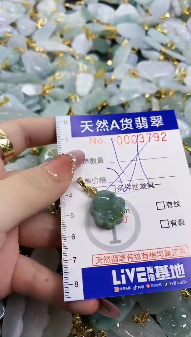 颈饰未镶嵌翡翠天然A货翡翠