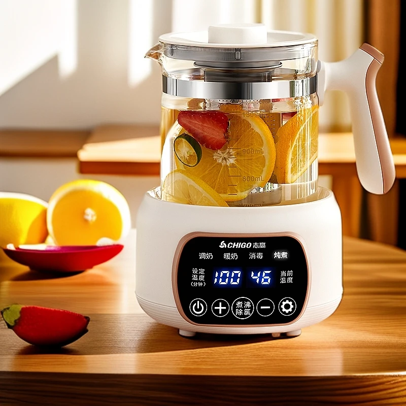 分体式恒温养生壶玻璃调奶器除氯电热烧水壶炖煮全自动家用保温壶