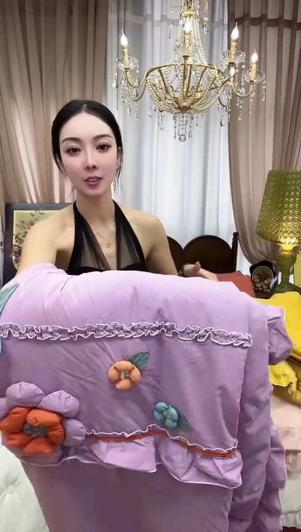 棉绒丹尼尔 紫 棉套件 加大