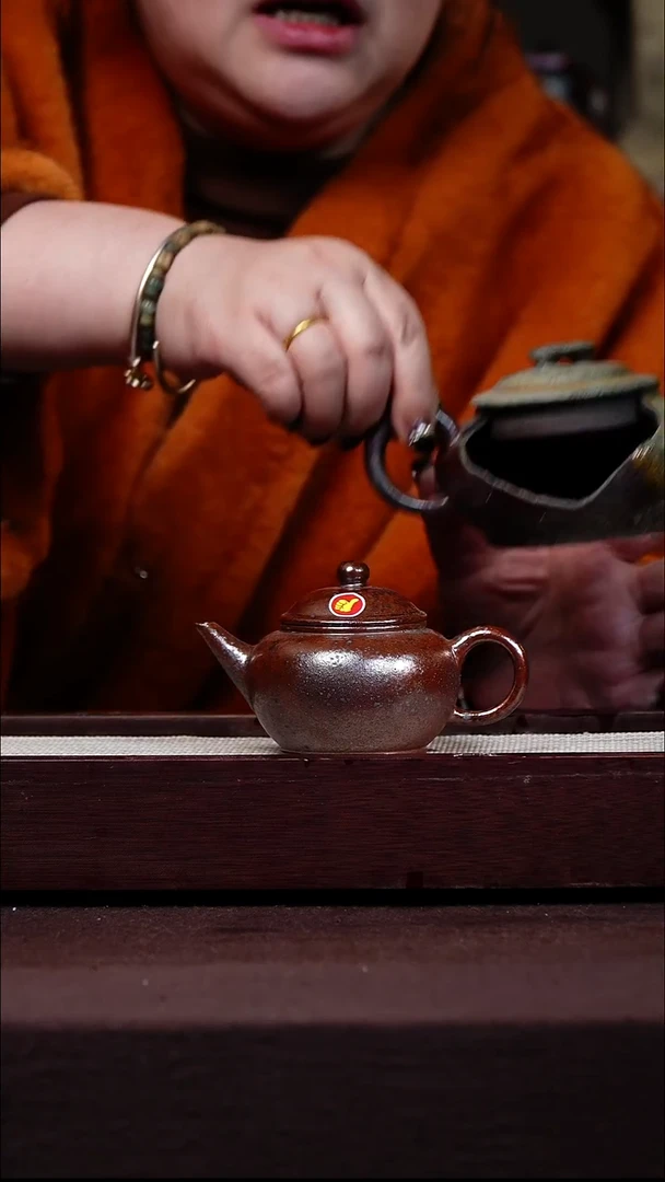 茶壶紫砂宜兴紫砂GFY 崖柏木柴烧 水平