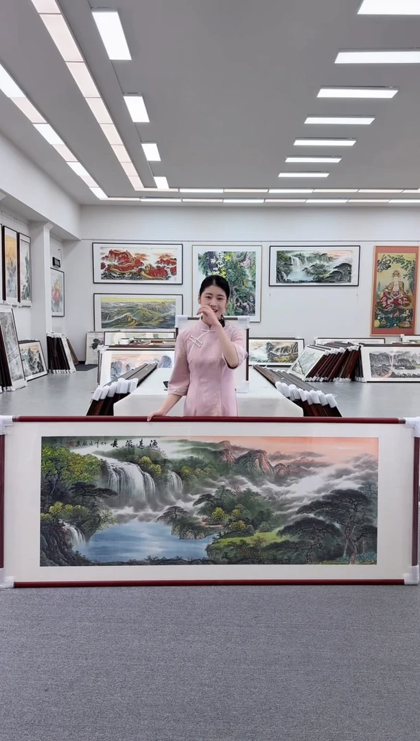 国画手绘源远流长 219*88