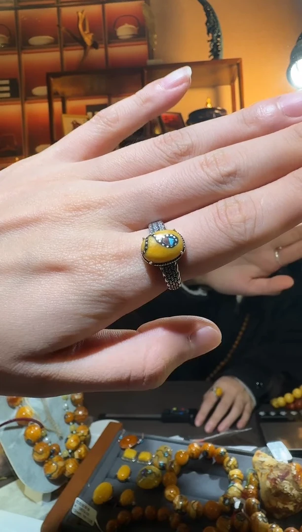 蜜蜡颈饰银S925镶嵌5471选择多样性发货其中一件