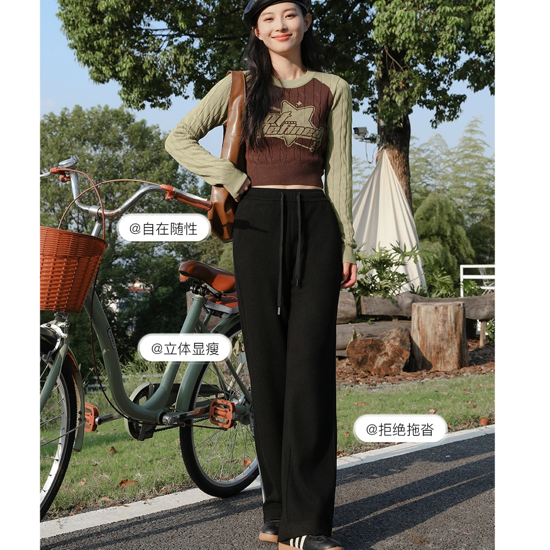 新年密拷直筒裤！简约舒适百搭休闲密拷直筒裤8811.TB