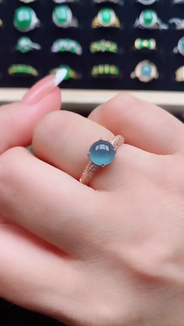 【闪购商品】翡翠戒指银S925镶嵌21321