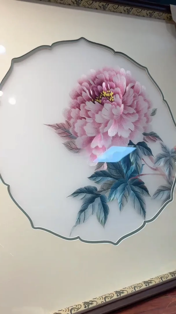 刺绣非遗苏绣手工刺绣方框