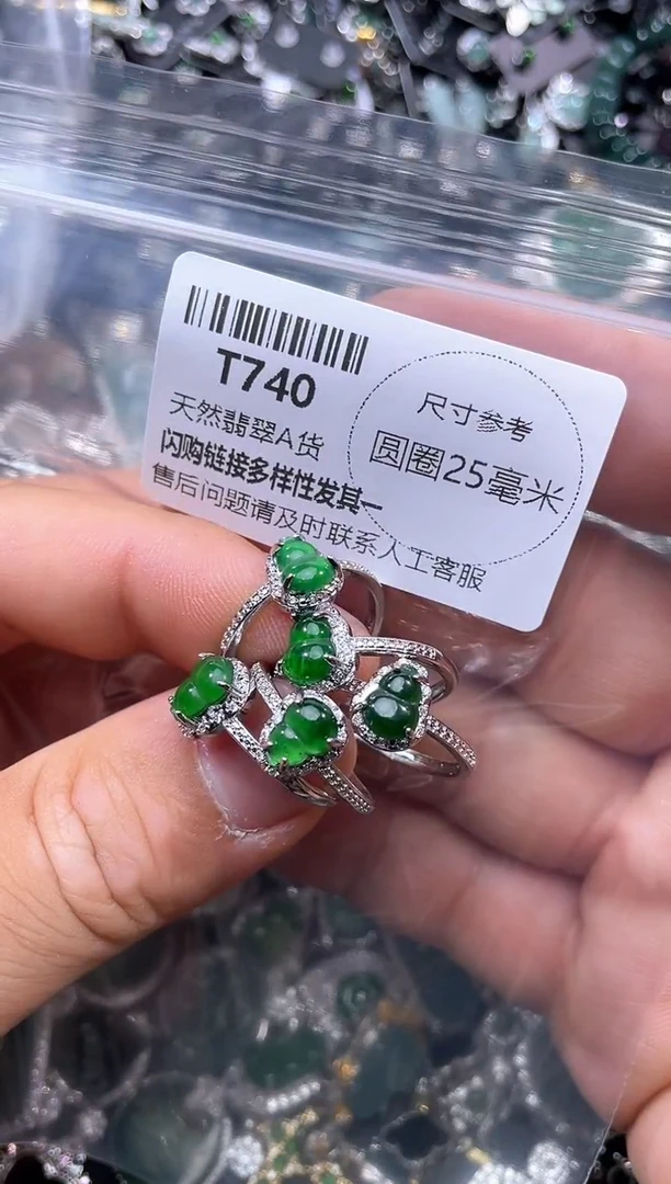 【闪购商品】翡翠颈饰未镶嵌T740戒指 多样性发其一