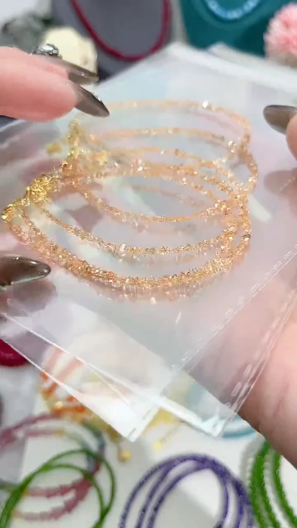 【闪购商品】钻石手链银S925镶嵌香槟色99