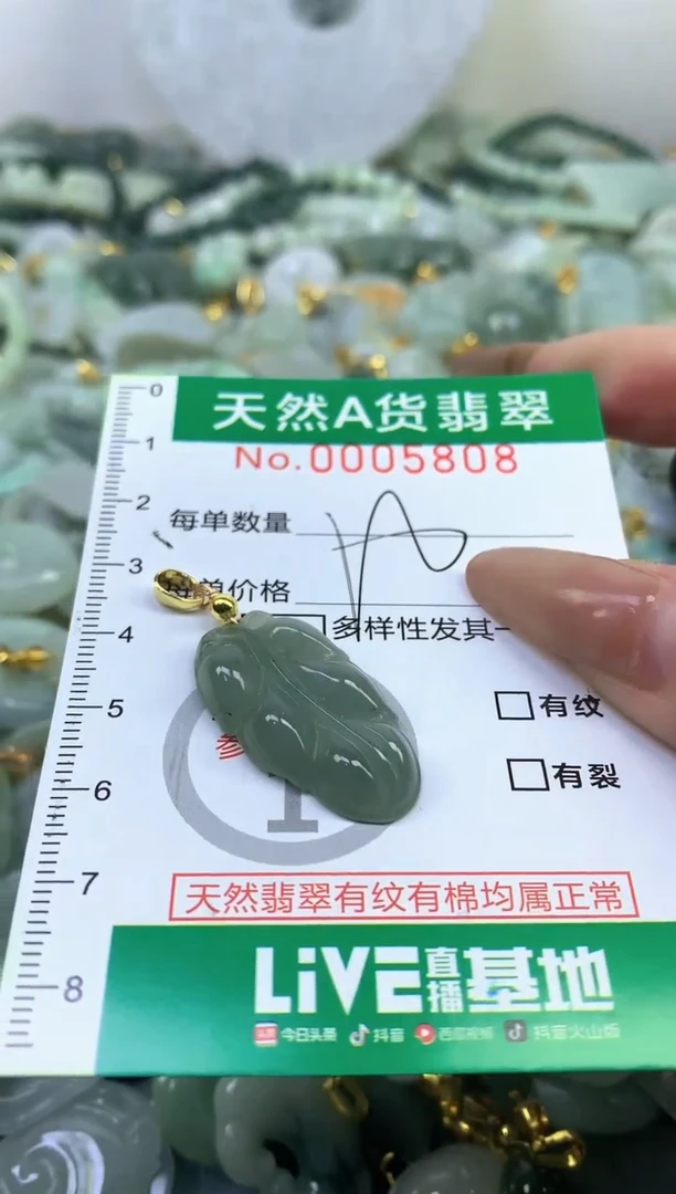 颈饰未镶嵌翡翠天然A货翡翠