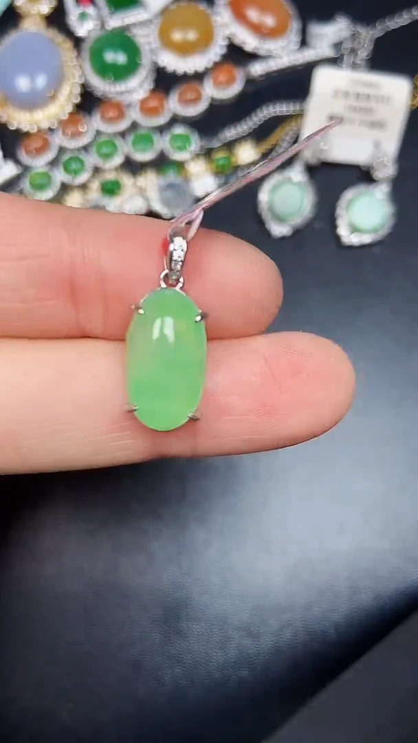 银S925镶嵌戒指翡翠1540