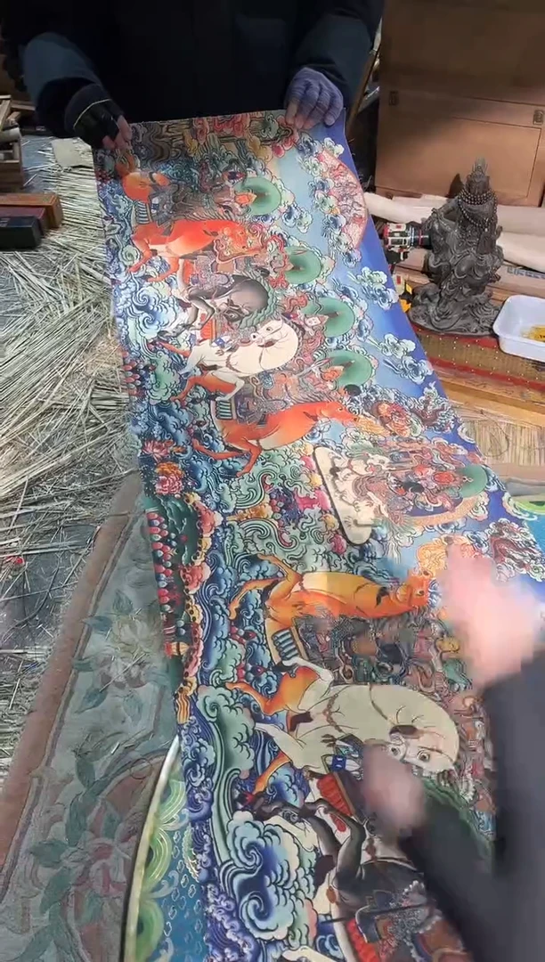 卷轴画路路的唐卡tk160