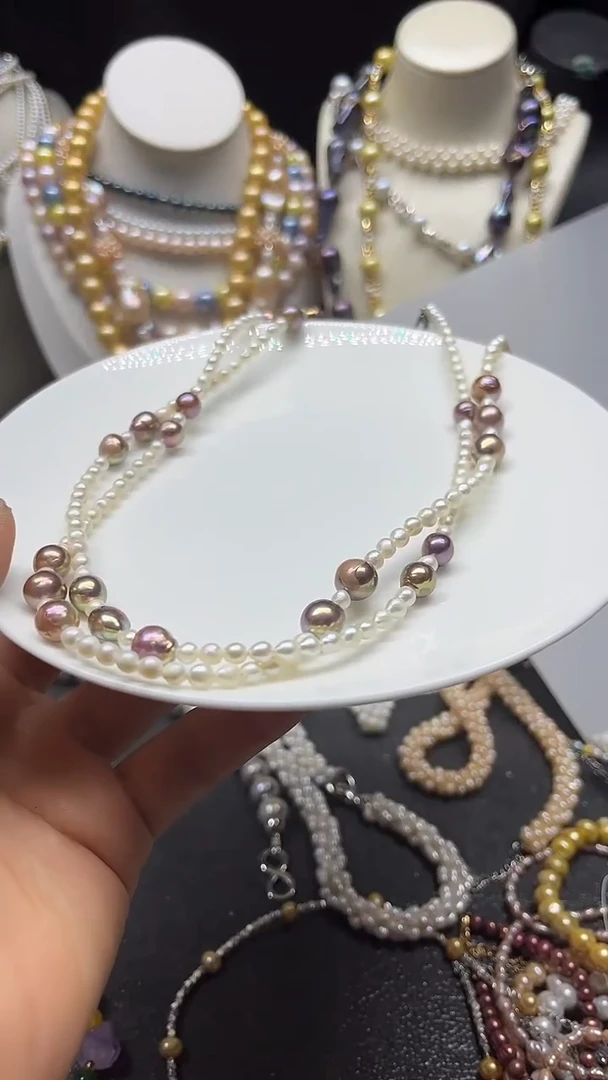 颈饰未镶嵌淡水珍珠多人