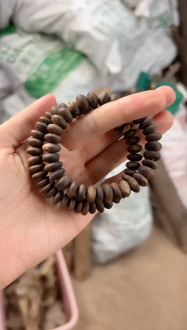 手串沉香海南莺歌绿随型板头算盘6g多样性发其一