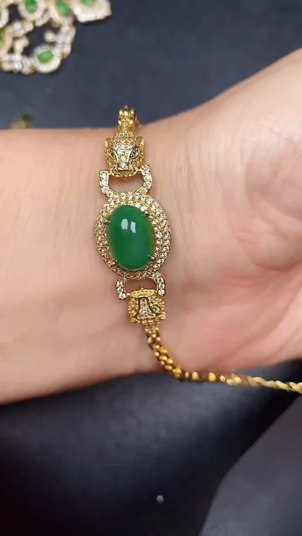 银S925镶嵌戒指翡翠2510