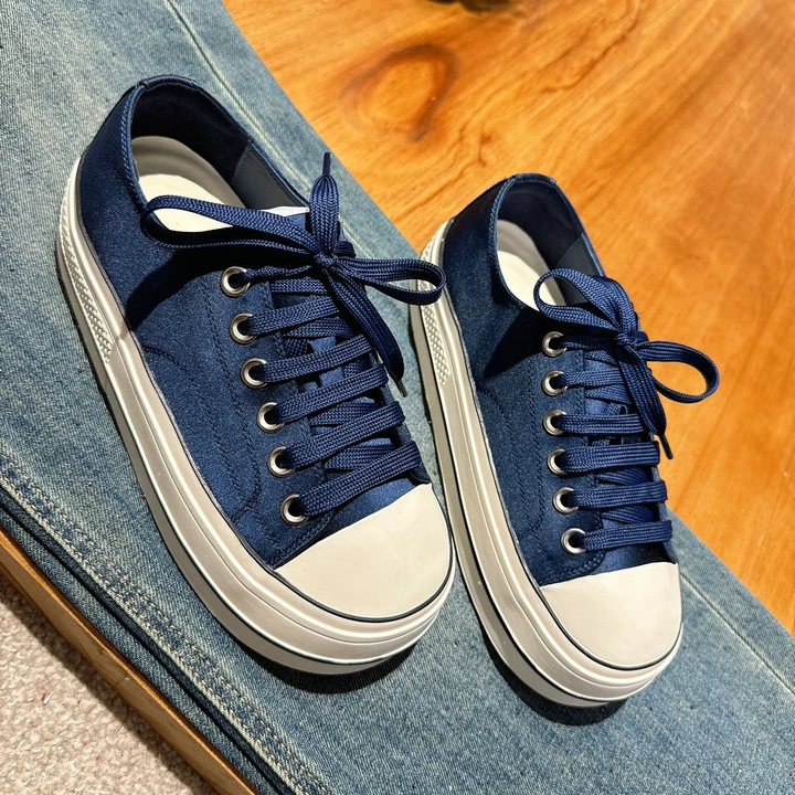 2025新款韩版时尚厚底板鞋潮流夏季时尚复古百搭休闲鞋潮鞋面包鞋