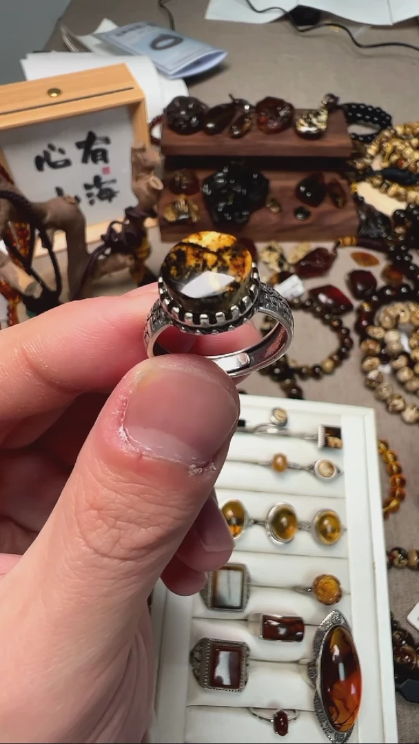 【闪购商品】琥珀手链未镶嵌抚顺琥珀戒指