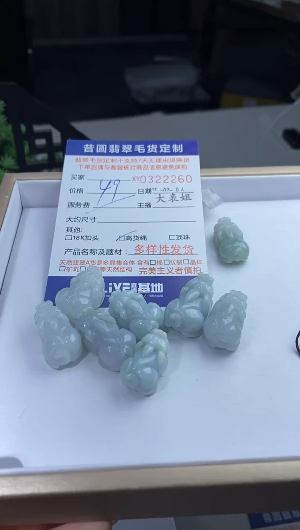 【闪购商品】翡翠颈饰未镶嵌多样性发其一322260